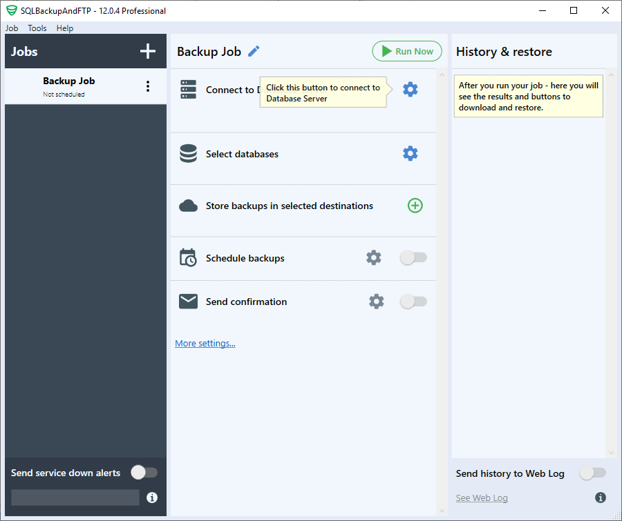 SQLBackupAndFTP - SQL Server, MySQL And PostgreSQL Backups