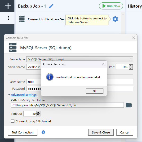 Connect to MySQL - 4 / 5