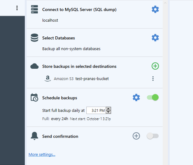 Schedule your backup job - 2 / 4