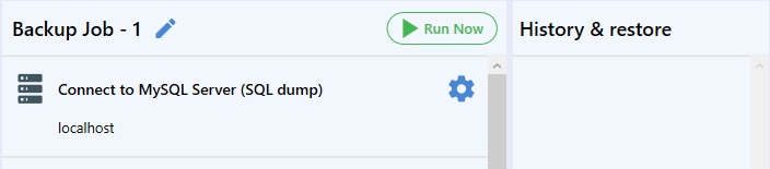 Run the job - 1 / 2