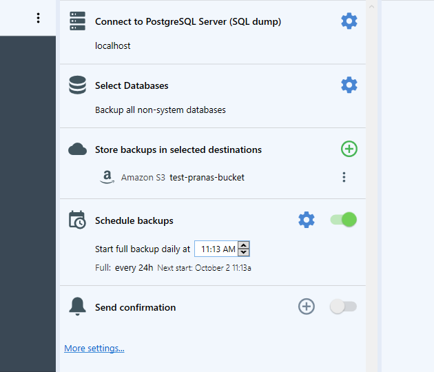 Schedule your backup job - 2 / 4