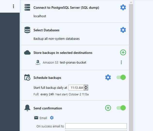 Schedule your backup job - 4 / 4