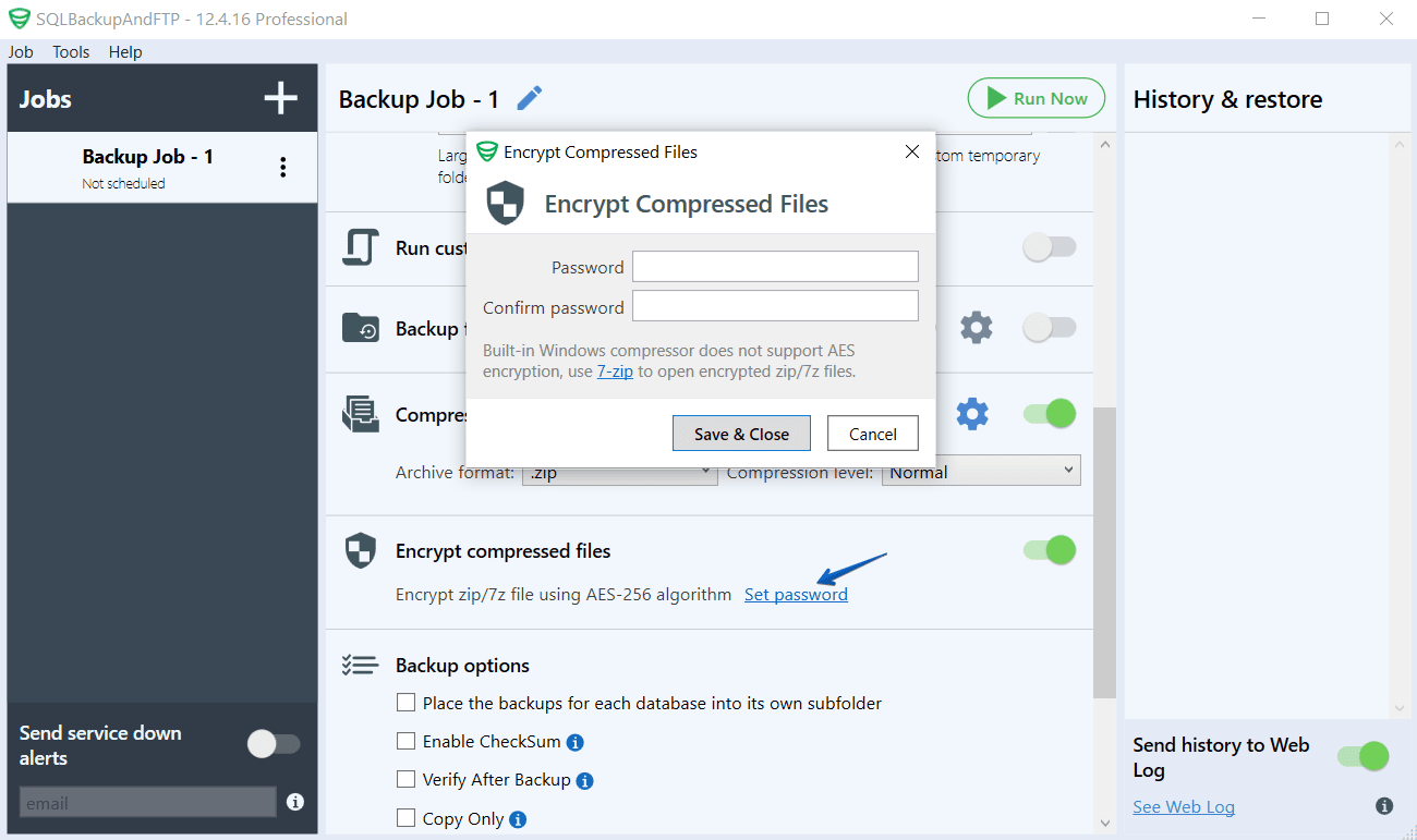 open encrypted zip files