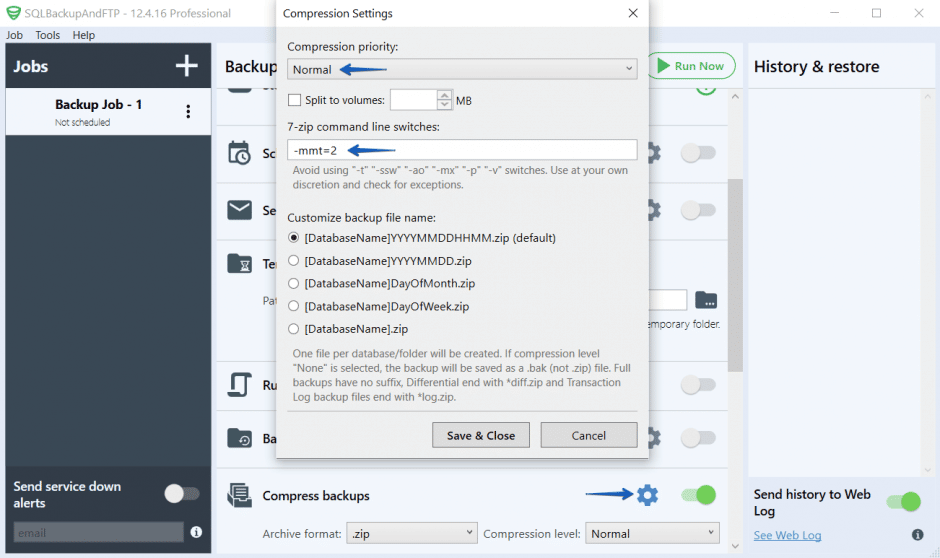 zip command line windows 7