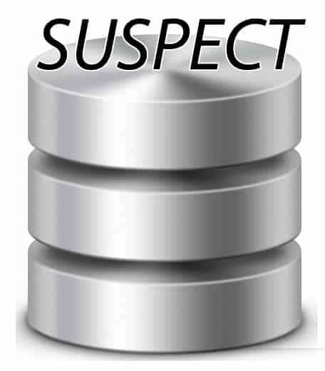 What is WARNING: Database db-name is SUSPECT