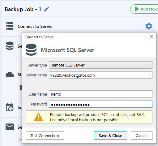 ms access password protected database backup stops working