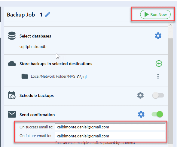 Choose the Azure Database