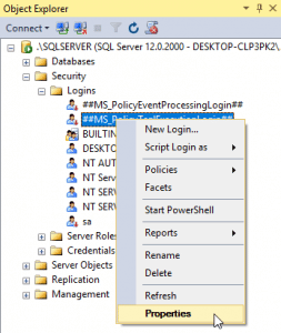 [DBMS-MSSQL:11006#916] The server principal “NT AUTHORITY\SYSTEM” is ...