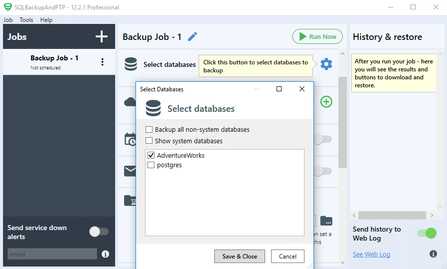 configure postgresql tcp